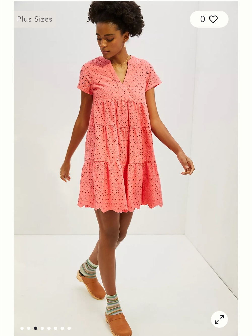 Anthropologie Maeve Harper Eyelet Tunic Dress